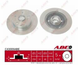 ABE Disc frana ABE C43009ABE (C43009ABE) - automobilus