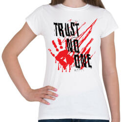 printfashion Trust no one - Női póló - Fehér (342675)