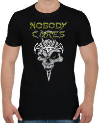 printfashion Nobody cares - Férfi póló - Fekete (2810834)