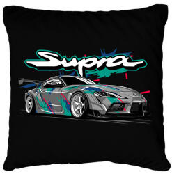 printfashion Toyota Supra - Párnahuzat, Díszpárnahuzat - Fekete (11631854)