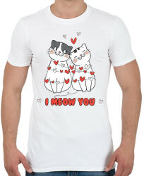printfashion I meow you - Férfi póló - Fehér (11725739)