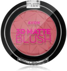 Avon 3D Matte blush cu efect matifiant culoare Warm Flush 3, 6 g