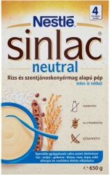 Nestle Nestlé Sinlac Neutral Rizs-és szentjánoskenyérmag alapú pép édes íz nélkül, 4hó+, 650g