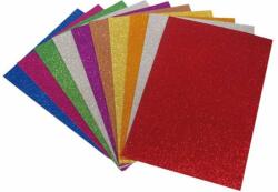  Moosgumi, A4, 2 mm, csillámos, vegyes színek (HPR0170) (FIAA0037)
