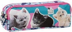 DERFORM Penar școlar dreptunghiular Derform Cleo & Frank 37 - Cu 2 fermoare (87488) Penar