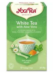 YOGI TEA Fehér tea aloe verával - 17 filter/doboz - bio