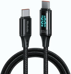 Mcdodo Digital HD USB-C - USB-C Kábel - 1.2m 5A 100W - Fekete (MD-CA-1100)