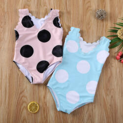 drool Costum de baie cu buline mari (Culoare: Roz, Marime: 110) (drl47b2v7) - esell