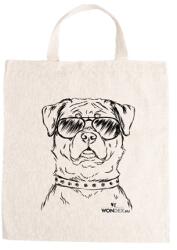 Kutya jó vászontáska Rottweiler, 27x31x0, 3cm 140g/m2 natúr pamut
