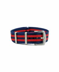 Watchbandit WB Original ultra prémium Nato óraszíj sötétkék/piros, 22mm