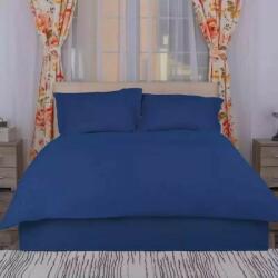 HomePuls Cearsaf de pilota 2 persoane extra large Damasc Policoton dunga 1 cm, 200x230 cm, Albastru