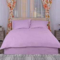 HomePuls Cearsaf de pilota o persoana Damasc Policoton dunga 1 cm, 140 x 220 cm, Lila