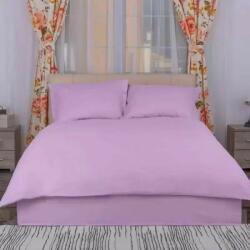 HomePuls Cearsaf de pilota 2 persoane Damasc Policoton dunga 1 cm, 180 x 220 cm, Lila