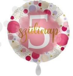  Szám, Számos lufi 17" 43cm - 5-ös lufi, mpr-71024 (LUFI550678)