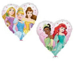anagram Lufi 17" 43cm Multi-Disney Princess - Hercegnők Szív Alakú Lufi (LUFI622592)
