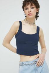 Abercrombie & Fitch top női, sötétkék - sötétkék XS