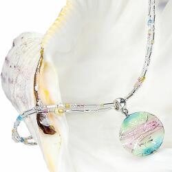 Lampglas Gyengéd női nyaklánc Sweet Childhood - Lampglas gyönggyel és tiszta ezüsttel NP22 - vivantis