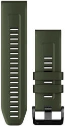 Garmin Curea Garmin QuickFit 26 mm, silicon, verde, cataramă neagră (Fenix 7X/6X/5X, Tactix, etc. )