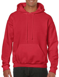 Gildan Uniszex Pulóver Kapucnis Hosszú ujjú Gildan Heavy Blend? Hooded Sweat - 5XL, Piros