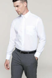 Kariban Férfi ing Kariban KA537 Long-Sleeved non-Iron Shirt -L, White