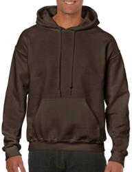 Gildan Uniszex Pulóver Kapucnis Hosszú ujjú Gildan Heavy Blend? Hooded Sweat - S, Sötét csokoládébarna