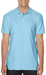 Gildan Férfi Galléros póló Rövid ujjú Gildan Softstyle Adult Double Pique Polo - 4XL, Világos kék