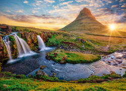 Bluebird Puzzle 90040 - Waterfall in Iceland, Kirkjufellsfoss - 2000 db-os puzzle (90040)