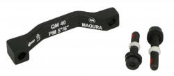 Magura QM-40 tárcsafék adapter, PM 160-180-F, PM 140-160-R, alumínium, fekete