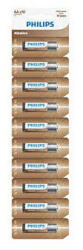 Philips LR6AL10S/10 elem alkali aa 10db-os csomagolás (LR6AL10S/10) - mostelado