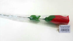 Out of the blue Panty Rose - rózsaszálba rejtett tanga - piros (S-L) - szexaruhaz