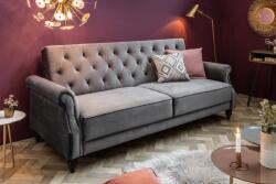 LuxD Stílusos ágyazható kanapé Scarlet Belle II / 220 cm - szürke bársony