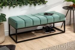 LuxD Stílusos ülőpad Halle 110 cm bársony - mentol zöld