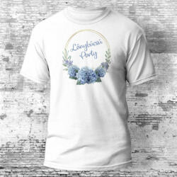 Partikellékek Lánybúcsú Party - hortenziás póló több színben