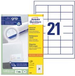 Avery Etikett AVERY 3670 64x36mm univerzális 2100 címke/doboz 100 ív/doboz (3670) - fotoland