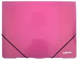 eCollection Gumis mappa E-COLLECTION A/4 műanyag pink (2-588) - fotoland