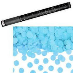 PartyDeco Konfetti ágyú, 60cm-es, kék kerek konfettit kilövő, oTUKR60-001 (LUFI225479)