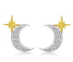 GALAS Cercei din argint 925 Moon and Stars (SCE729)