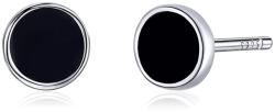 GALAS Cercei din argint 925 Stylish Black Circle (SCE694)