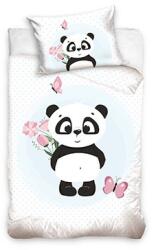 Carbotex Lenjerie de pat pentru pătuț - Panda 140 x 200 cm