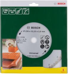 Bosch Disc de taiere diamantat Turbo, 230 mm - Cod producator : 2607019483 - Cod EAN : 3165140416016 - 2607019483 (2607019483)