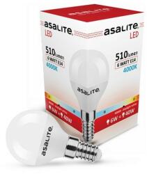 Asalite LED Izzó G45 mini gömb E14 6W 4000K (510 lumen) (ASAL0214)