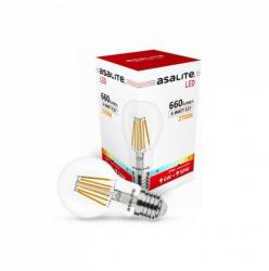 Asalite LED Izzó A60 filament gömb E27 6W 2700K (660 lumen) (ASAL0118)