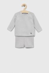 Calvin Klein Jeans baba pamut melegítő szürke - szürke 86