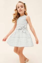 Mayoral gyerek ruha fehér, mini, harang alakú - fehér 128 - answear - 14 990 Ft