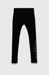 Tommy Hilfiger gyerek legging fekete, nyomott mintás - fekete 176