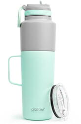 Asobu Twin Pack Bottle with Mug Mint, 0.9 L + 0.6 L (TWP33 MINT) - vexio