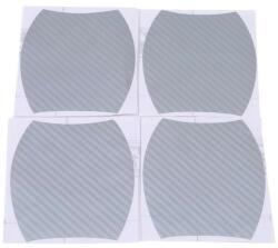 AVEX Set 4 bucati protectie zgarieturi manere usa din autocolant carbon 3D Argintiu (AVX-PROT15) - casaplus