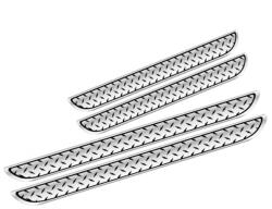 AVEX Set 4 bucati protectie praguri universale culoare crom si negru diamond (AVX-PROT13) - casaplus