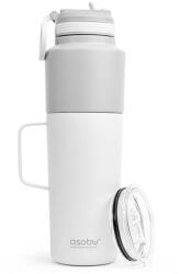 Asobu Twin Pack Bottle with Mug white, 0.9 L + 0.6 L (TWP33 WHITE) - pcone