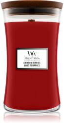 WoodWick Crimson Berries lumânare parfumată cu fitil din lemn 610 g